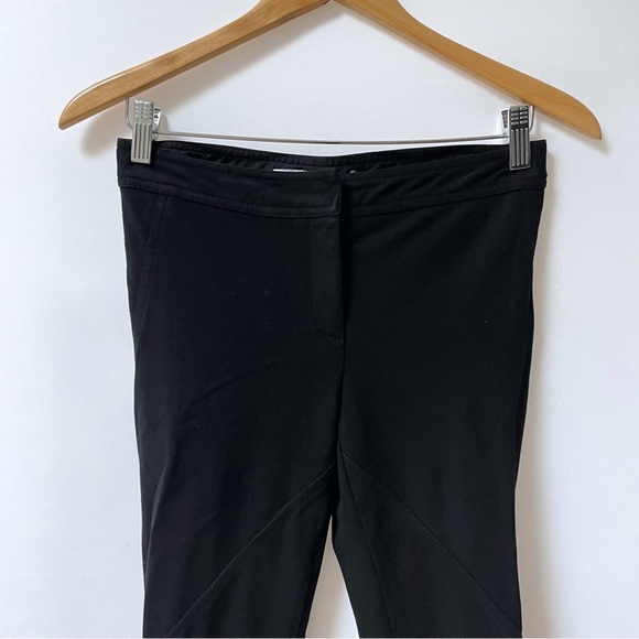 DVF Diane von Furstenberg Black Slim Pants Size 2 | Viscose Stretch Trousers - Picture 4 of 9